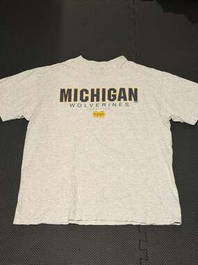 Atlantic Michigan Wolverines Tradition T-Shirt - Heather Gray, Size XL
